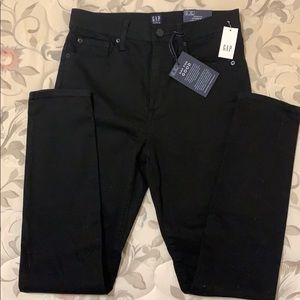 High rise skinny black jeans
